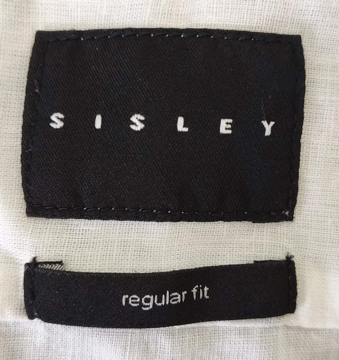 Sisley Herrenhemd weiß Gr. L – Bild 3