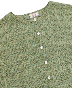Coordinates Damen Seiden Bluse, grün - Gr. D 46 - Bild 3