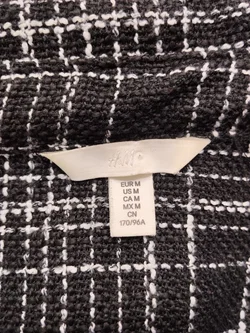 H&M Damenblazer Mit Top Schwarz-Weiß | Retro-Chic – Vorschau 6