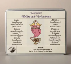 World of Incense Räucherset spirituell 12 Weihrauch-Variationen NEU & OVP Metalldose - Bild 2
