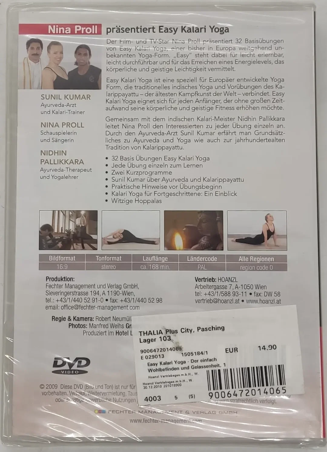 DVD "Easy Kalari Yoga" mit Nina Proll und Nidhin Pallikkara – Bild 2