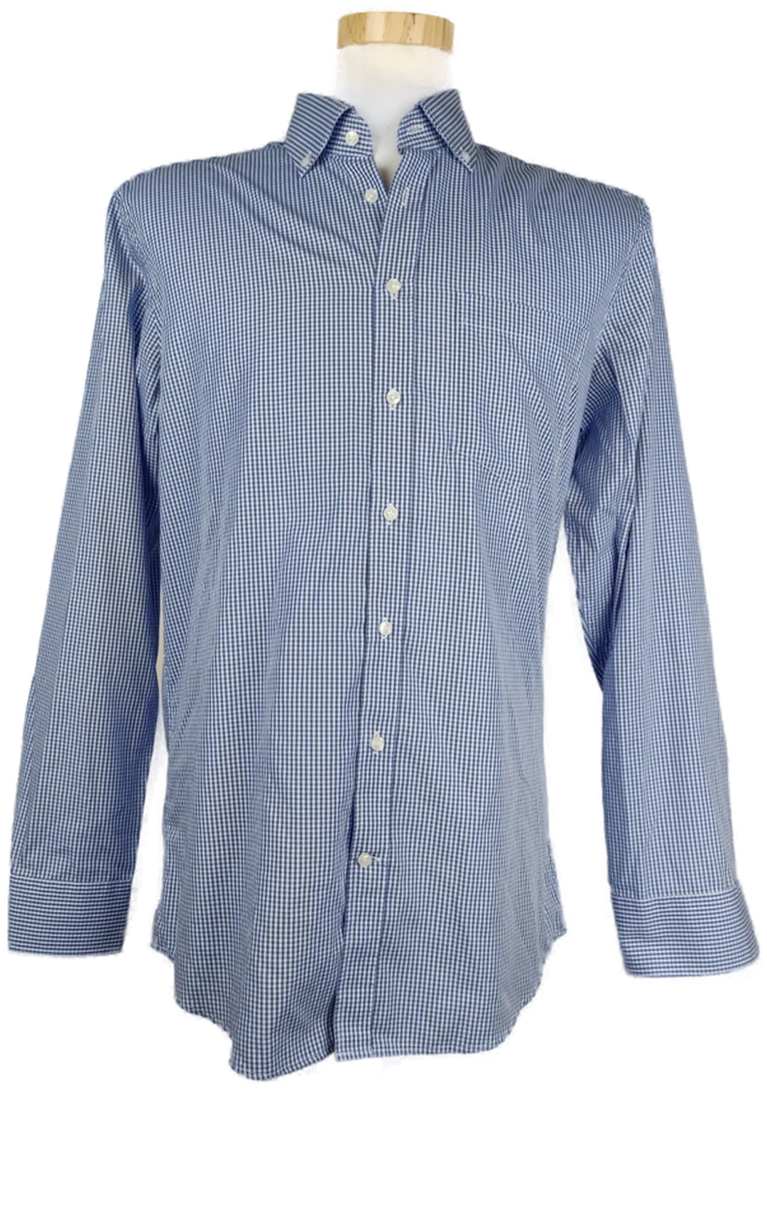 Seidensticker Herrenhemd  langarm blau kariert - M/48 - Bild 4