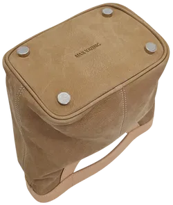 Max V. Koenig Damen Lederhandtasche, beige/hellbraun - Höhe ca. 22 cm - Bild 4