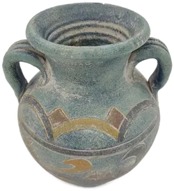 Blumenvase aus Ton ca. 20 cm - Bild 1