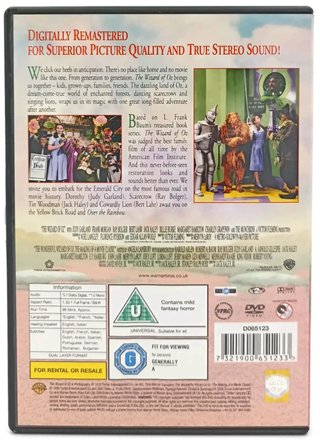 DVD "The Wizard of Oz" – Bild 2