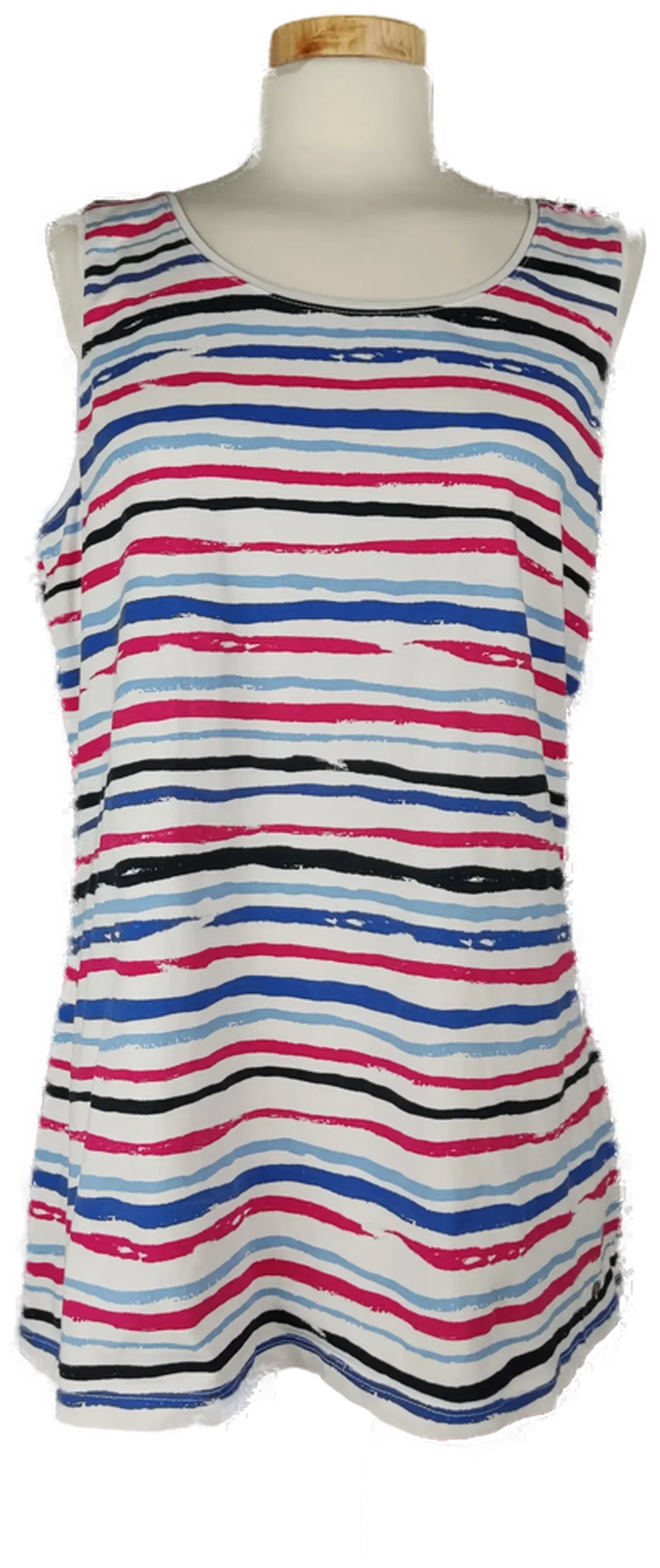 Gerry Weber Tanktop rot-blau-schwarz gestreift / Gr. 38/40 - Bild 4