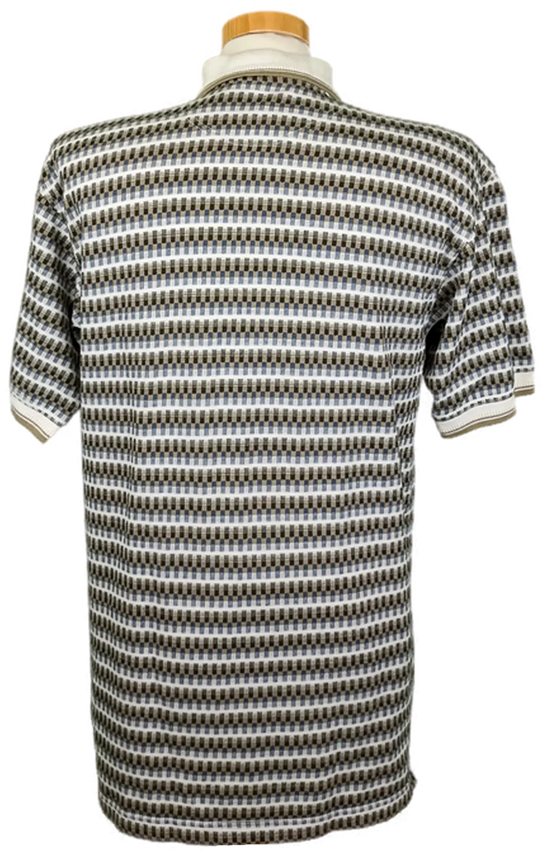 Adidas Herrenpoloshirt gemustert Gr. 50 – Bild 2