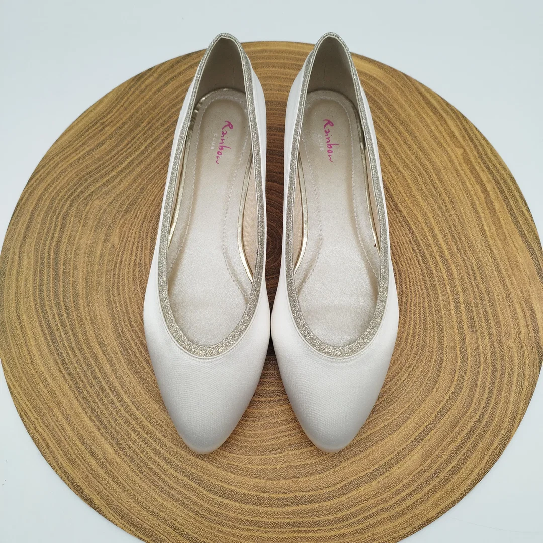 Elegante Rainbow Club Brautschuhe – Ivory Satin – Gr. 37 – neu & ungetragen – Bild 3