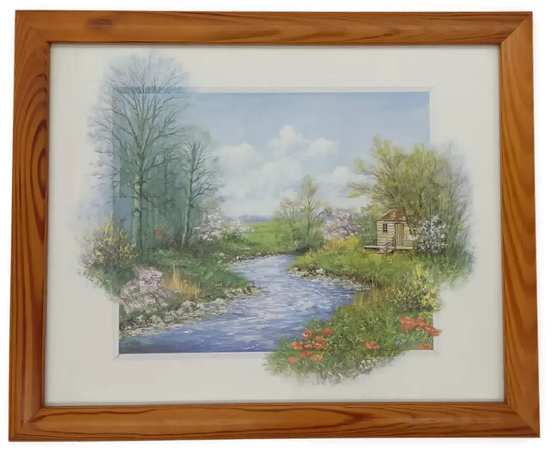 4 Jahreszeiten Bilder gerahmt - 4 Stück - Bild 1