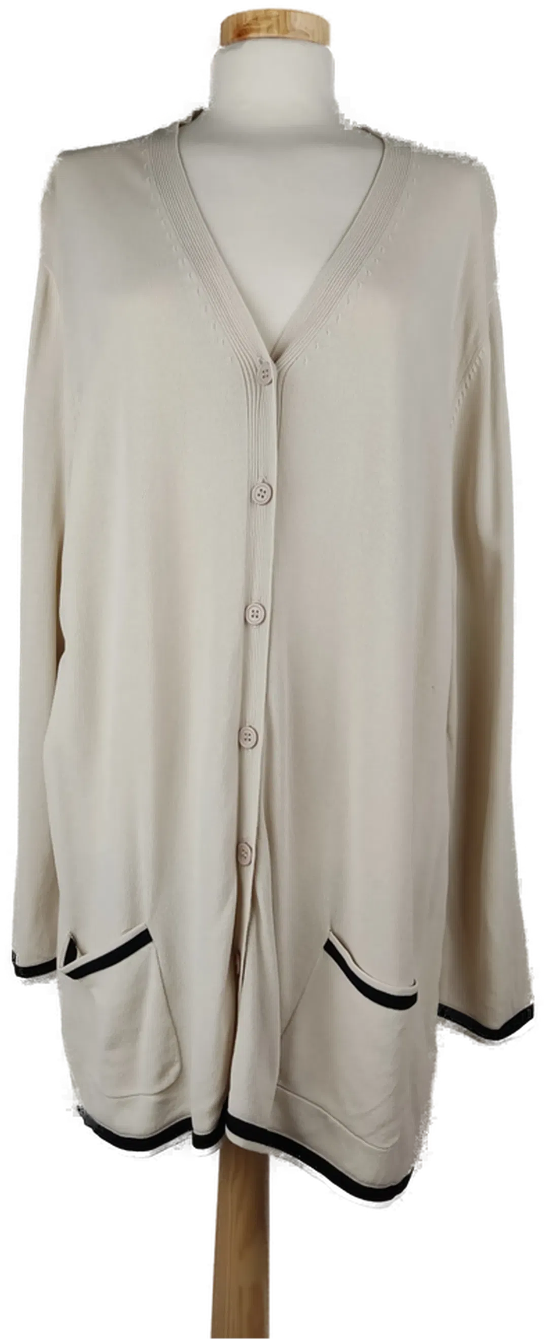  Y More Damen Weste beige mit schwarze Einfassunge - XL/42 - Bild 1
