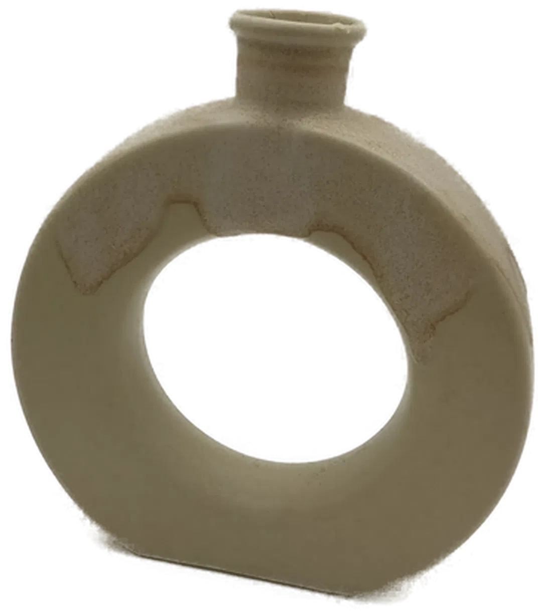 Runde Donut-Keramikvase  - Bild 1