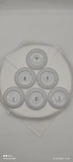 Lilien Porzellan Mocca-Untersetzer 6er | Sammlerstück - Bild 6