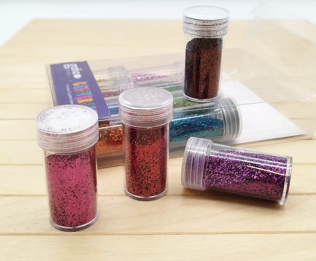 12-tlg. Bastelglitter Grafia Plus, | buntes Glitzerset - Bild 4