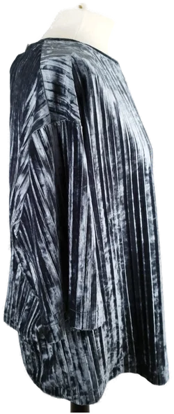 MANGO T-Shirt im schimmerndem Look - Gr. S  - Bild 2