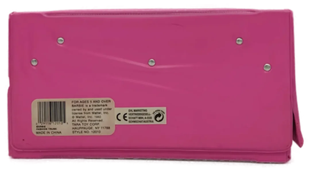 Mattel Vintage 1991 Barbie Puppenkoffer / Fashion Trunk in pink – Bild 6