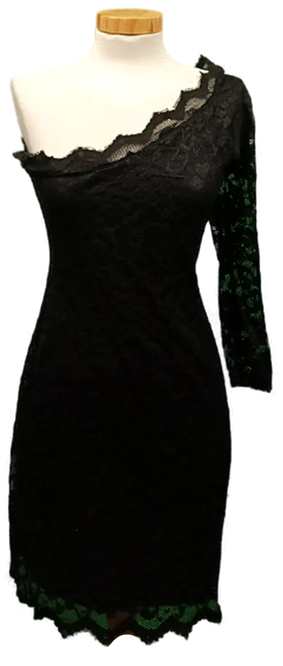 Miocelli Damen Spitzen-Midikleid schwarz Gr. 36 – Bild 1