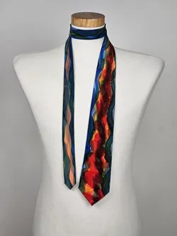 Martin Mascherl Seidenkrawatte, handbemaltes Wiener Unikat - Bild 1