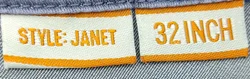 CECIL Damenjeans mit Schmetterlingsmuster blau - Gr. 28 - Bild 7