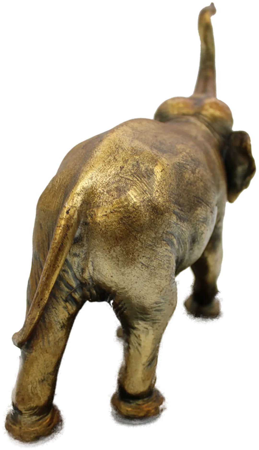 Massive Messing Elefant Figur auf Marmorsockel – ca. 25 x 23 x 12 cm – schwere Skulptur – Bild 5