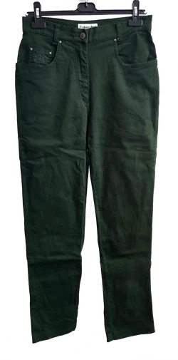 Hammerschmid Damen Trachtenjeans dunkelgrün - Gr. 40