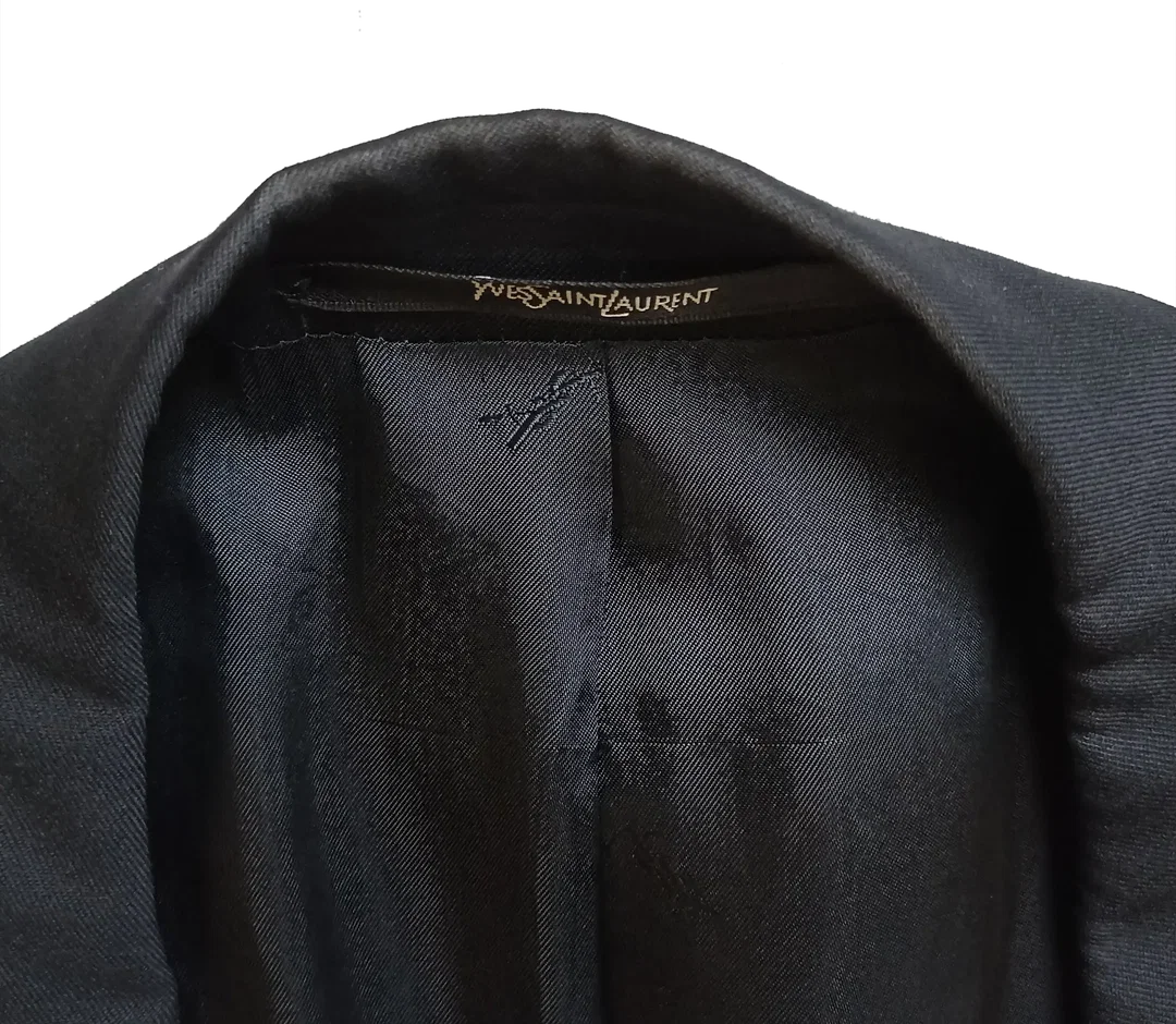 Yves Saint Laurent Herrenblazer schwarz Gr. XL – Bild 3