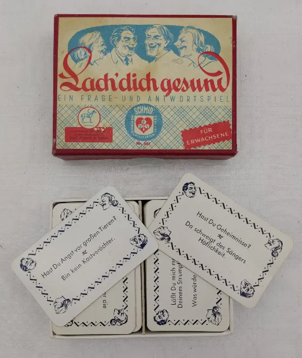Vintage - Schmid - Kartenspiel für Erwachsene - Lach dich Gesund – Bild 2