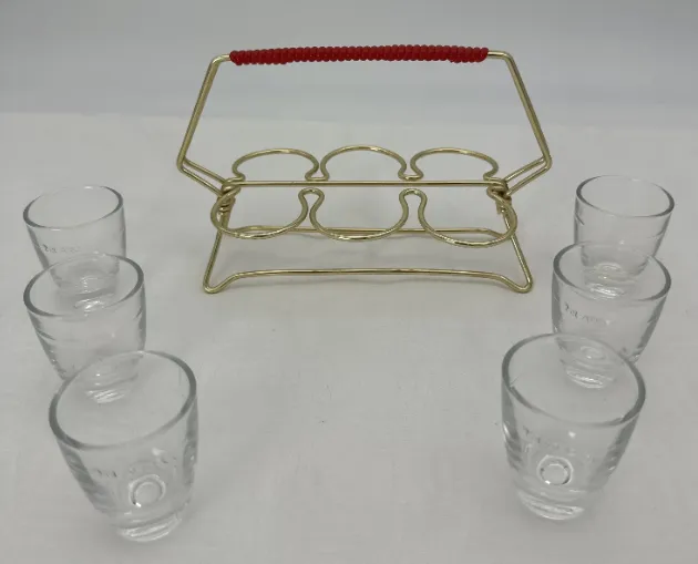Vintage-Schnapsgläser-Set / 6 Stück  - ca. 1950 – Bild 2