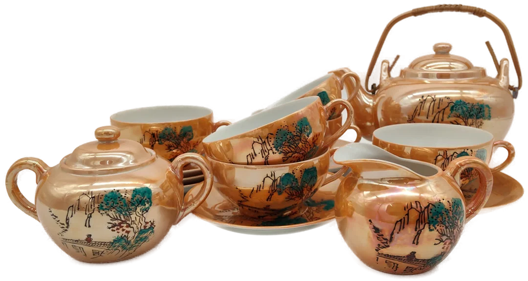 Chinesisches Kaffeegeschirr Sonstige Gold | Orientalischer Glanz – Bild 3