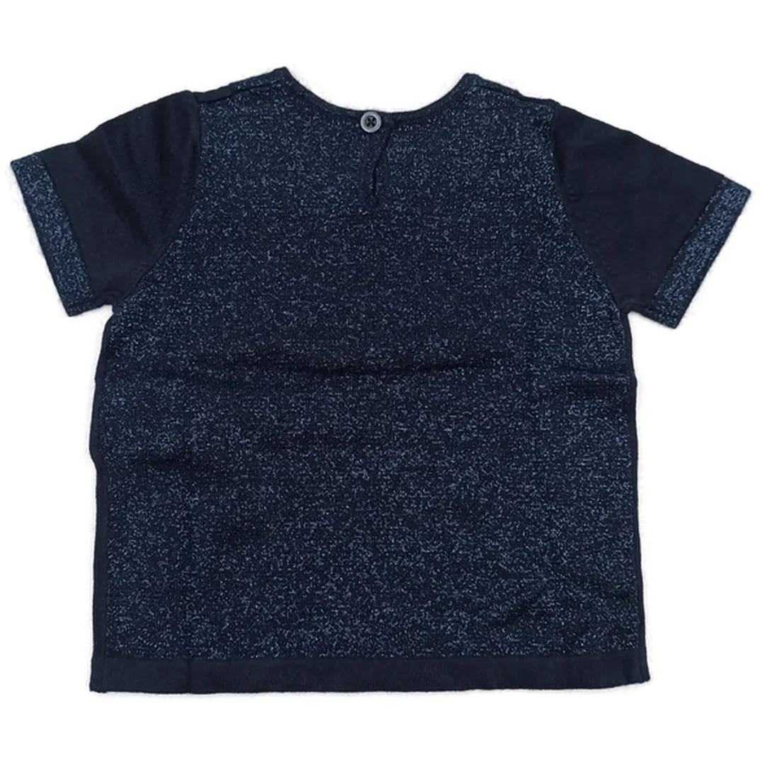 United Colors of Benetton Kindershirt dunkelblau Gr. 2Y – Bild 2