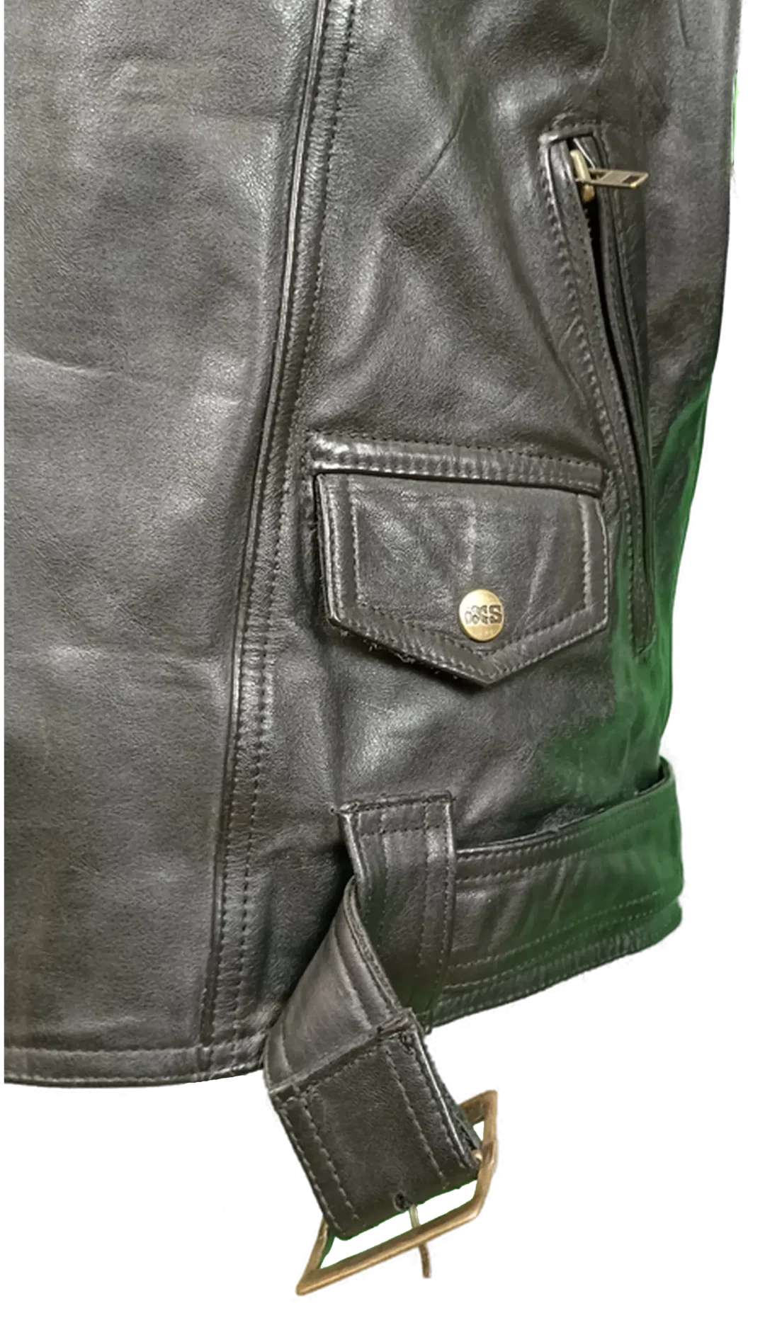IXS Herren Leder Motorradjacke Biker Basics schwarz Gr. L – Bild 5