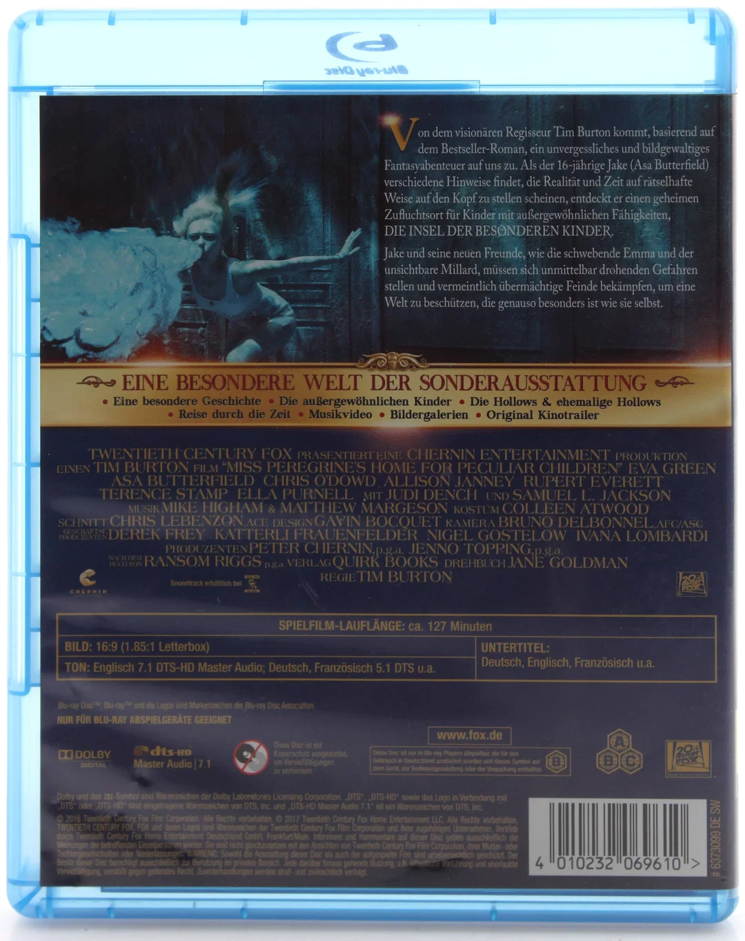 Blu ray "Die Insel der besonderen Kinder" – Tim Burton – Fantasy – FSK 12 – Bild 2