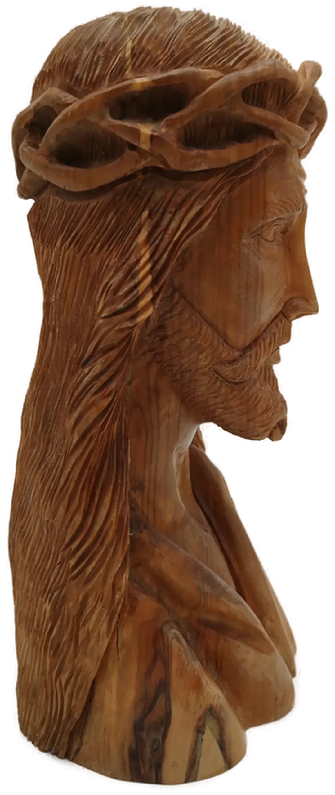 Jesus Büste aus Holz - handgeschnitzt – Bild 4