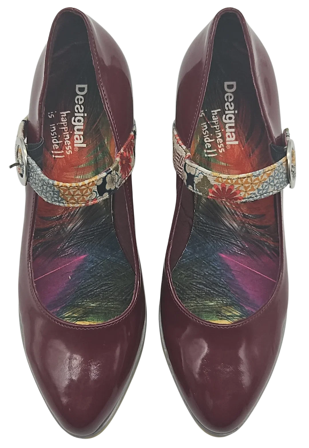 Desigual Damen Plateau Schuhe, rot - Gr. 40 – Bild 3