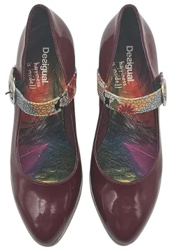 Desigual Damen Plateau Schuhe, rot - Gr. 40 - Bild 3