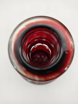 Vintage-Bleikristall-Karaffe / rot - Bild 6