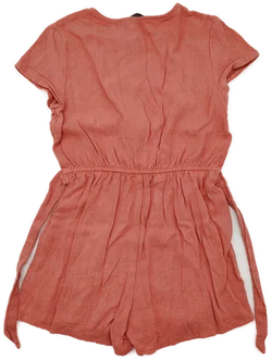 Primark Kinder, Jumpsuit kurz, Gr. 122/128, lachsrosa  – Vorschau 2