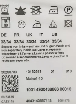 Boss Herren Hose grau Gr. 33/30 - Bild 6