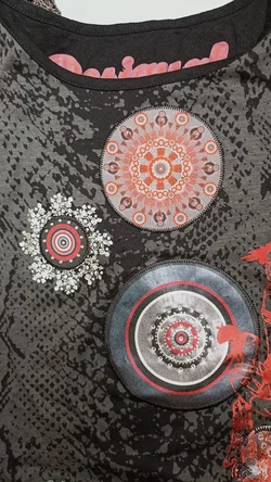 Desigual Damentop gemustert Gr. S – Vorschau 5
