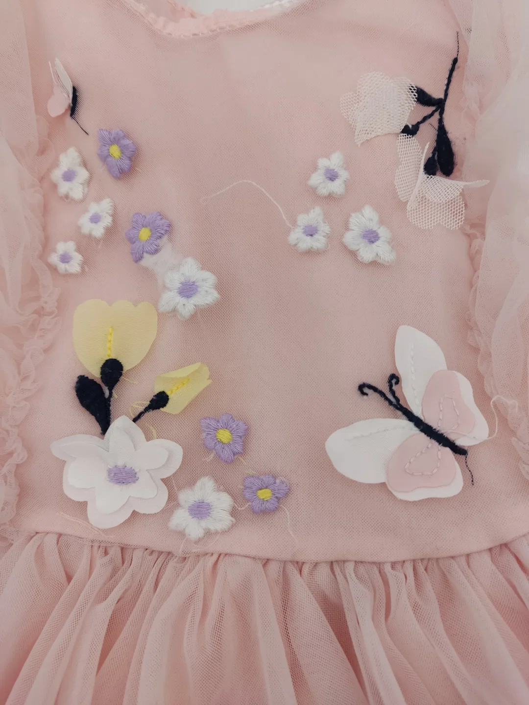 So cute Kinder Kleid rosa Gr. 98 – Bild 3