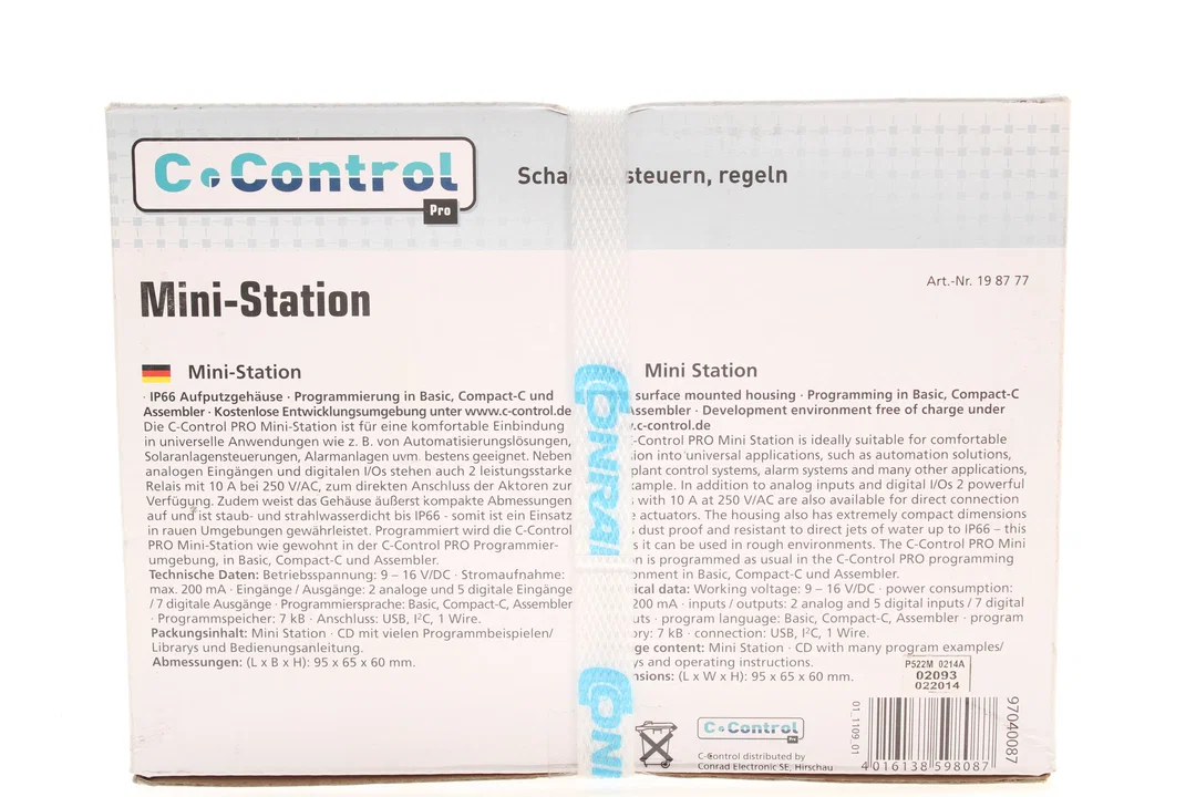 Titel: Conrad C-Control Pro Mini-Station – IP66, programmierbar in Basic, Compact-C & Assembler – Bild 2