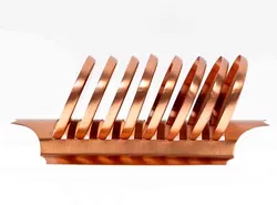 Vintage Untersetzer Set mit Halterung aus Kupfer (8 Stück) - Bild 3