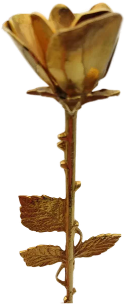 Deko-Rose 95% Zinn Goldfarben | Retro-Charme - Bild 5