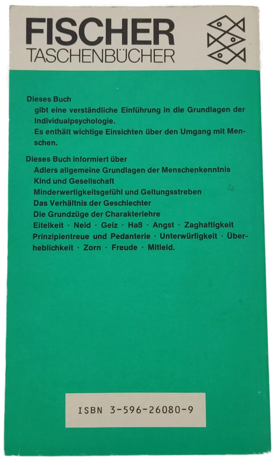 Menschenkenntnis - Alfred Adler – Bild 2
