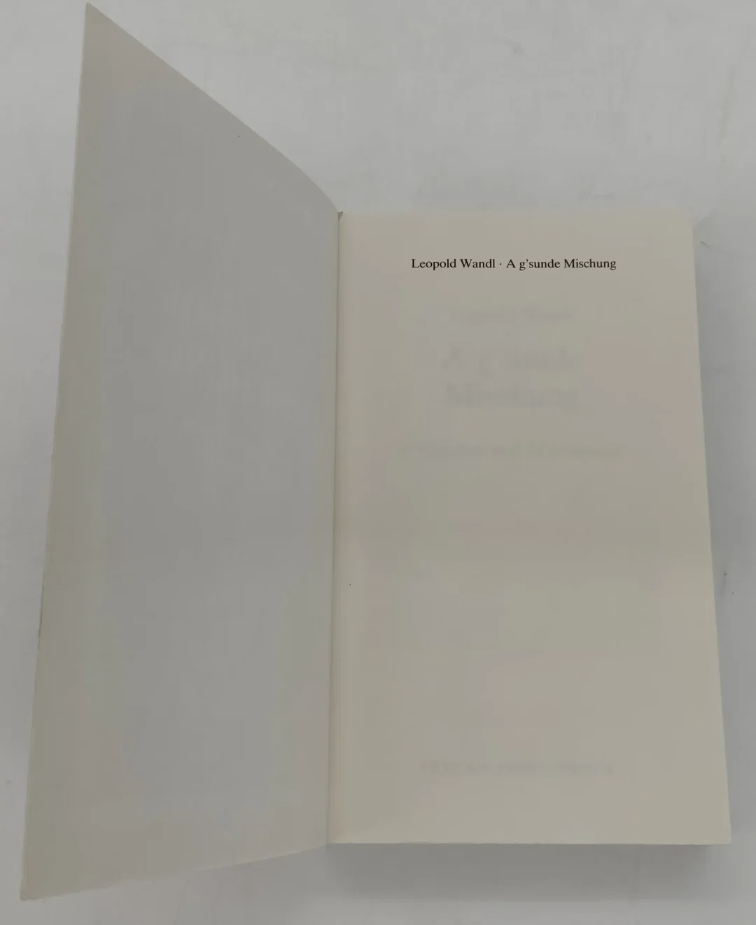 Buch "A G'SUNDE MISCHUNG" von Leopold Wandl – Bild 4