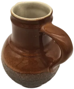 Krug, Strehla, Keramik braun - Bild 2