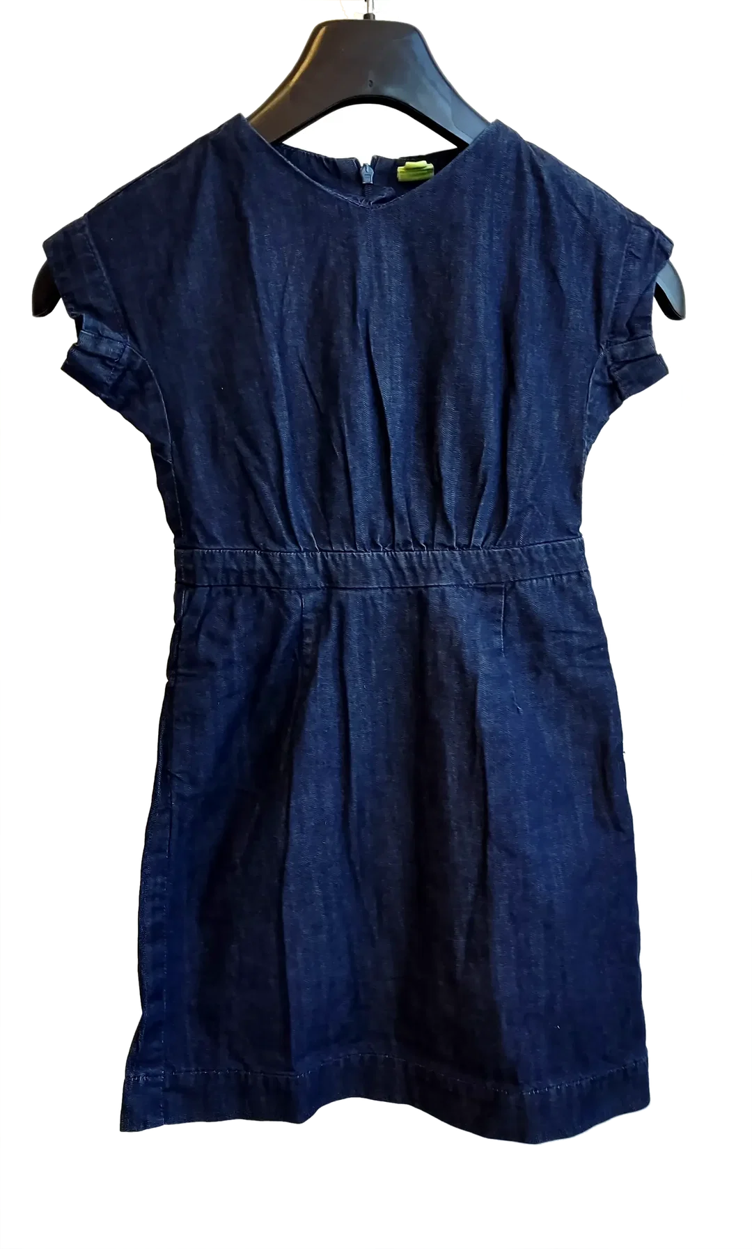 hessnatur Mädchen Jeanskleid, dunkelblau - Gr.116 – Bild 1