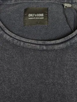 ONLY & SONS Herren Longsleeve Shirt, blau - Gr. M - Bild 5