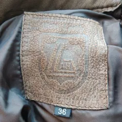 Lar Damen Trachtenhose Echtleder braun - Gr. 36 - Bild 3