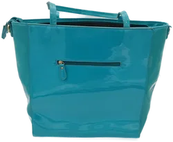 LYDC London Shopper in Lackoptik, türkis - Bild 2