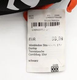 Dunlop Damen Tennistasche 10er Combibag Erdbeermotiv | Neu Mit Etikett - Bild 8